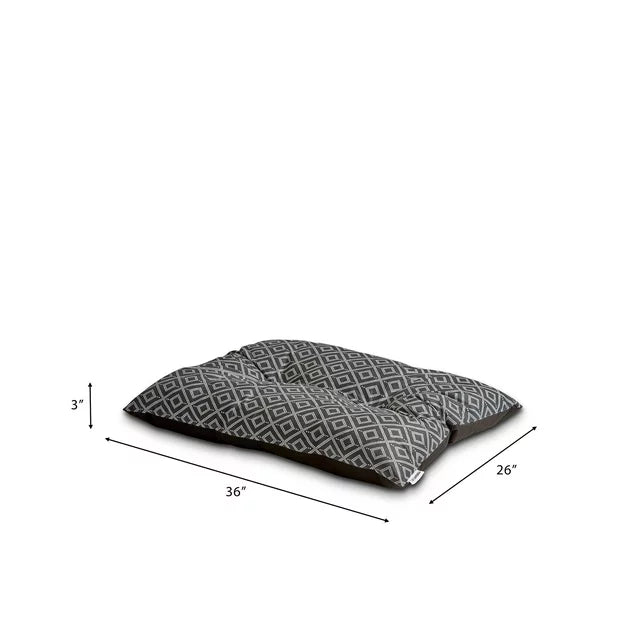 Vibrant Life Tufted Pillow Pet Bed, Medium, Black, 27 Vibrant Life Tufted Pillow Pet Bed, Medium, Black, 27